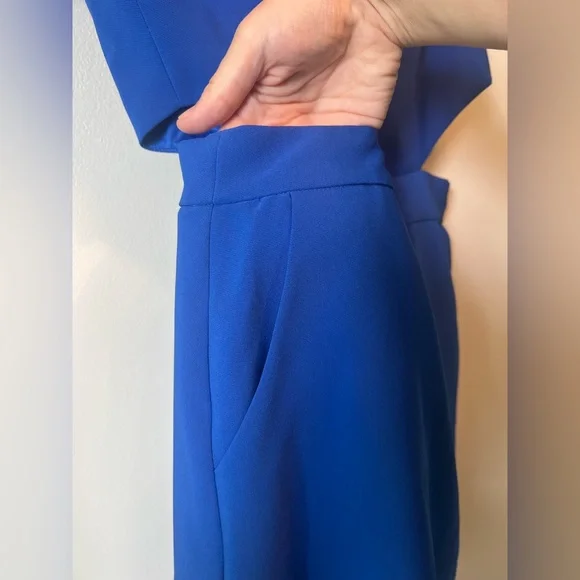 BEBE Cold Shoulder Dress / Royal Blue / US 4 - Picture 4 of 7